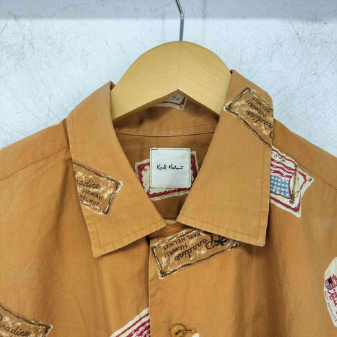 カールヘルム Karl Helmut S/S 総柄 ワッペンプリント オープンカラーシャツ メンズ JPN:M